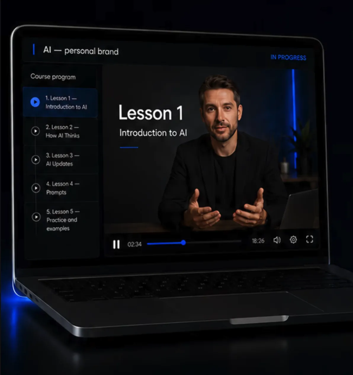 AI-Native Professional course player