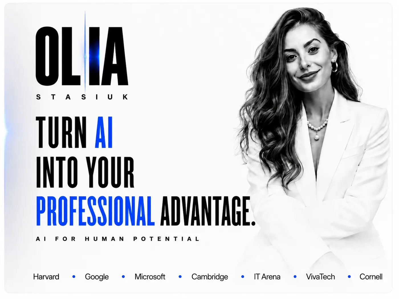 Turn AI into your professional advantage — Olia Stasiuk